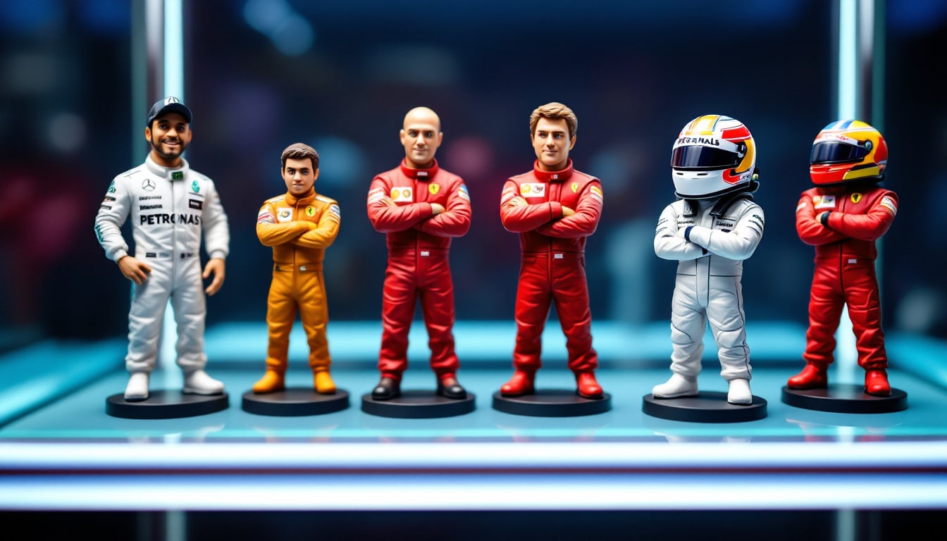 découvrez notre collection exclusive de figurines formule 1 et mettez en vitrine vos pilotes préférés. idéales pour les passionnés, ces figurines précises et détaillées apportent une touche spectaculaire à votre décoration. ne manquez pas l'occasion d'exhiber votre amour pour la vitesse et la compétition avec style!